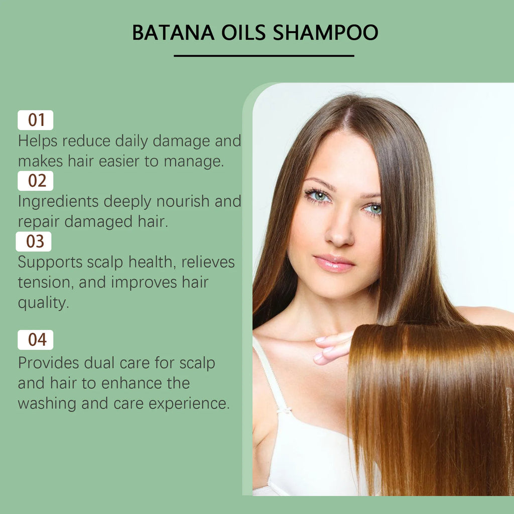 HOEGOA Batana Oil Shampoo – Repair, Nourish & Dandruff Control Nourishing Hair Shampoo Oasis Select