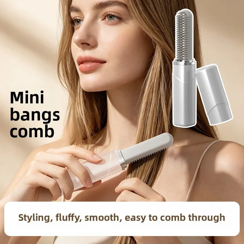 Mini Wireless Hair Straightener Comb – Portable Pocket Styler