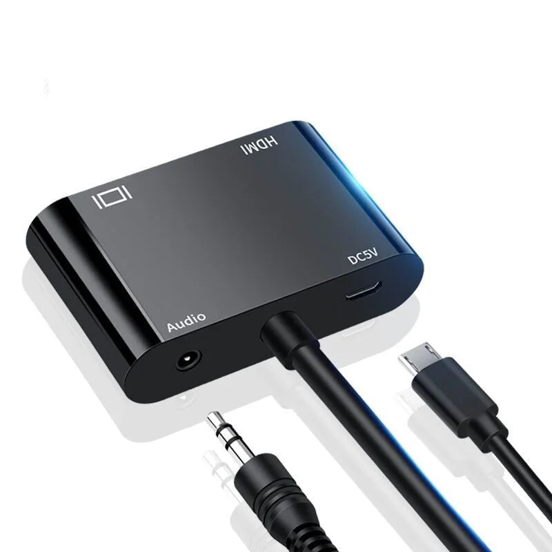 VGA to VGA Female HDMI-Compatible Adapter Splitter with 3.5mm Audio Converter Support Dual Display for Projector HDMI-Compatible Oasis Select