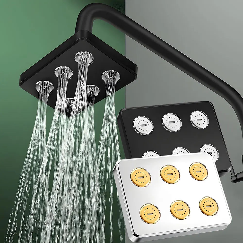 360° Mini-Surround Pressurized Shower Head Large Water Rain Shower Head Showerhead Shower Bathroom Accessories Oasis Select