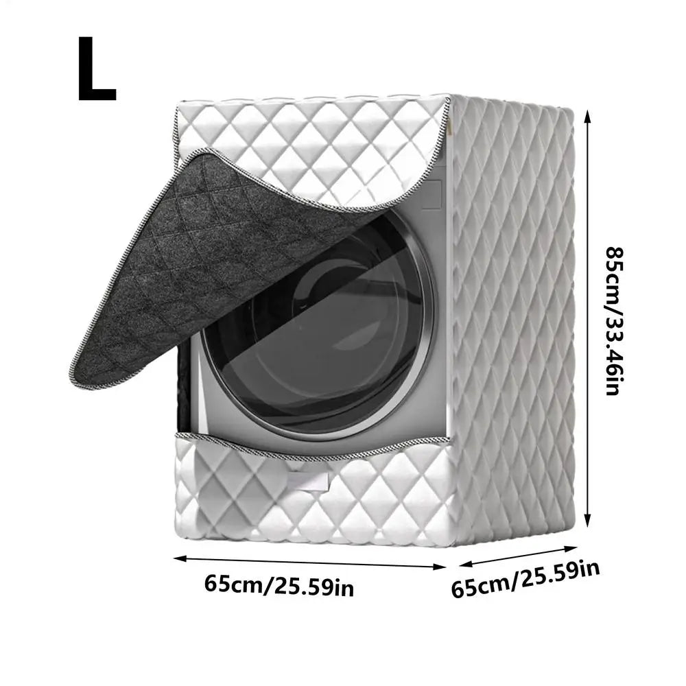 Washing Machine Cover Dustproof Protector with Zipper Washing Machine Cover for Top Load for Top Load Appliances Home Outdoor Oasis Select L