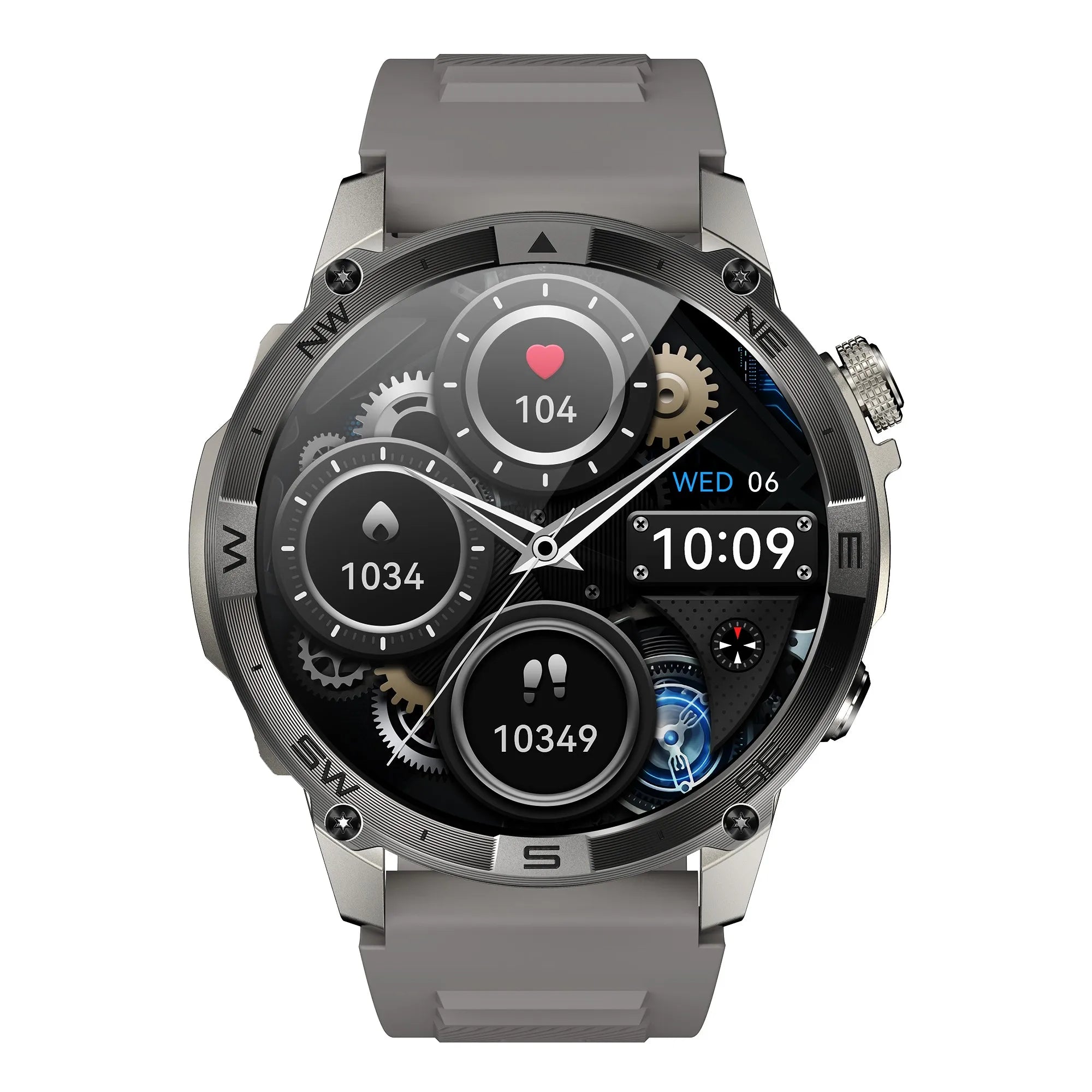 MINGCC HK08 AMOLED Smart Watch – GPS, Bluetooth Call, Waterproof