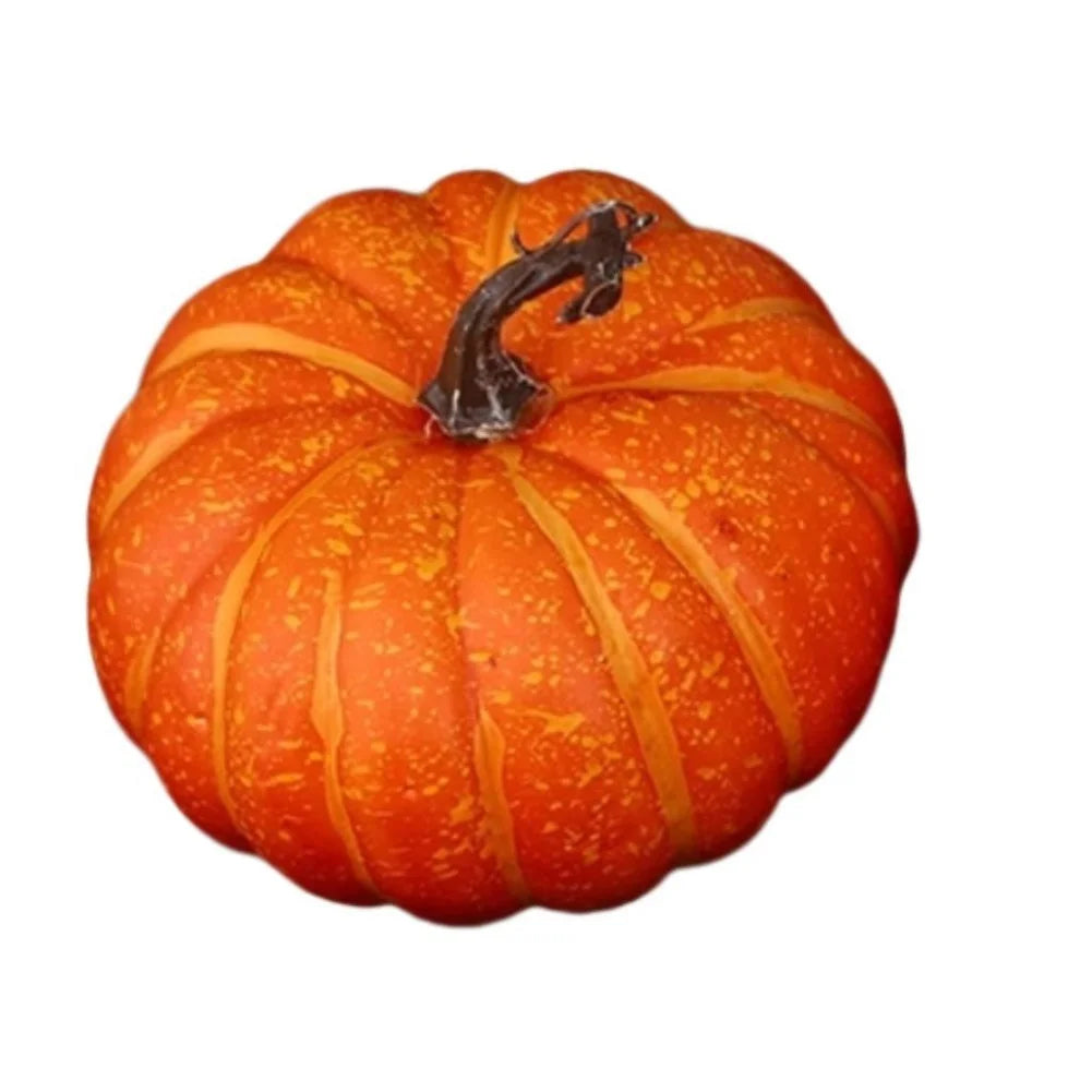 Orange/white Artificial Fake Pumpkins 17cm Perfect For Various Occasions For Halloween, Thanksgiving, Christmas, Weddings Oasis Select orange pumpkin China Mainland