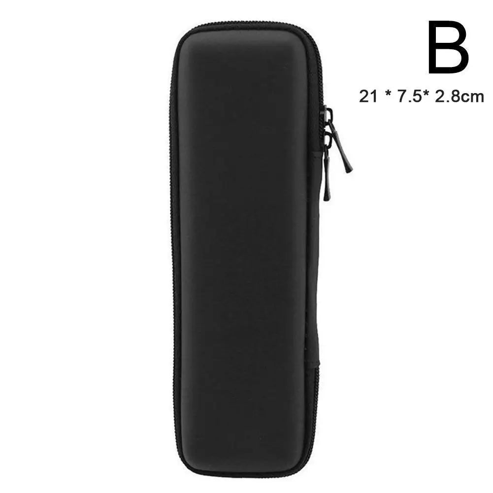 Black EVA Hard Shell Stylus Pen Pencil Case Holder Earphone Mesh Storage Organizer Pencil Zipper Case School Supplies Oasis Select B-1pcs