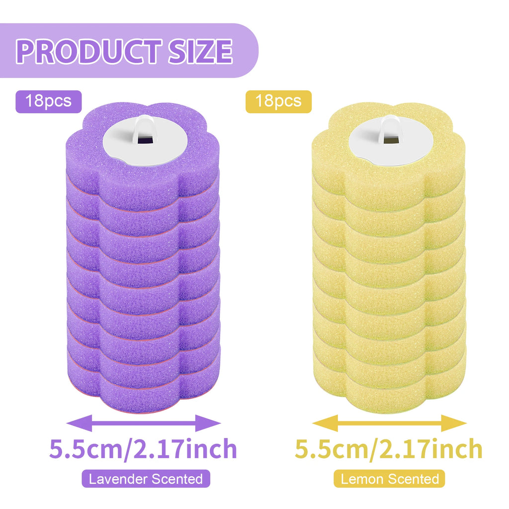 18/36Pcs Disposable Toilet Brush Wall Mounted Toilet Brush with Replacement Head Cleaning Set Home Bathroom WC Accessories Oasis Select E 36heads