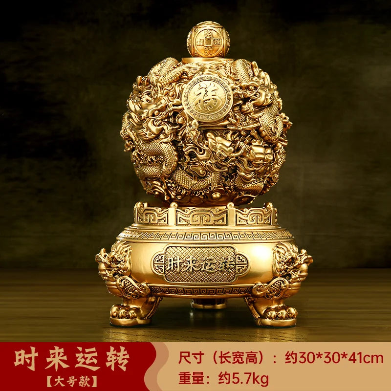 Fortune to turn the dragon turn the universe adornment adornment adornment office desktop store opening gift Oasis Select 30cm x 30cm x 41cm