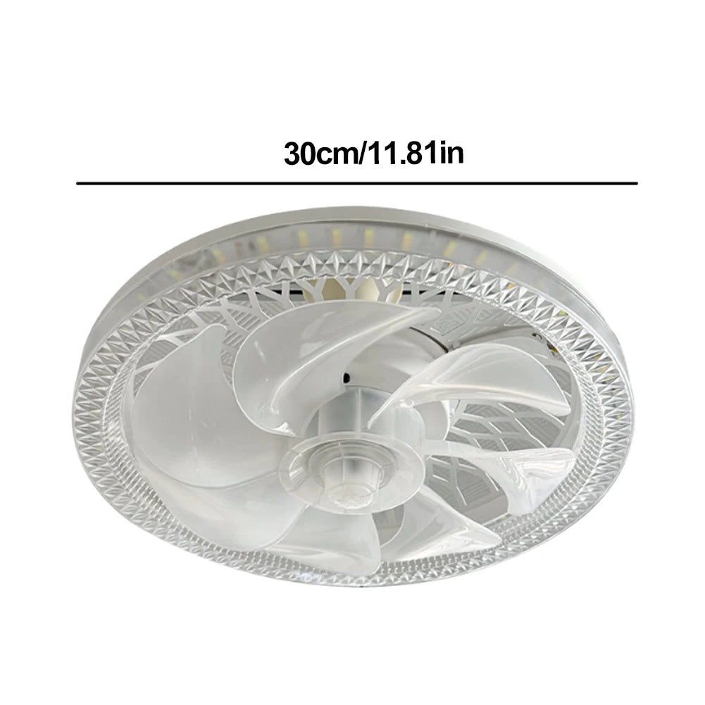 2-in-1 LED Ceiling Fan Light E26/E27 | 3-Speed Remote Control LED Ceiling Fan Light Oasis Select
