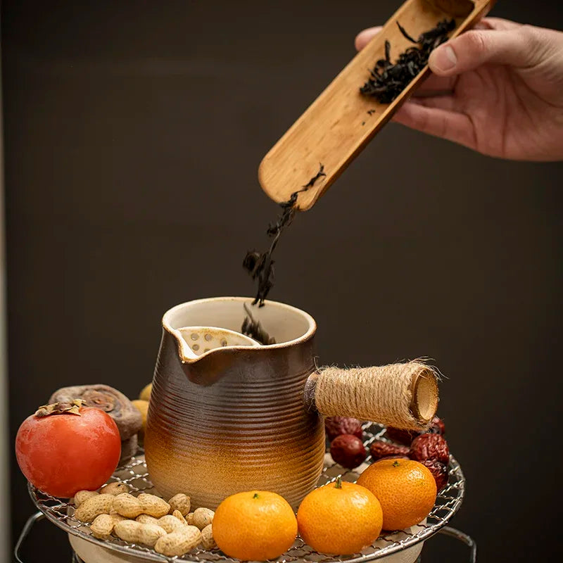 Ceramic Baked Milk Tea Pot Can Be Dry Boiled Boiled Tea Warm Milk Pot Teapot Tea Infuser Oasis Select