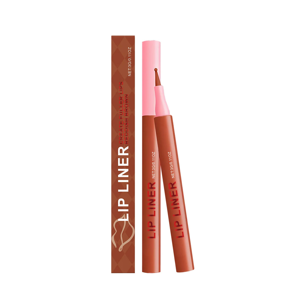 Waterproof Multi-Color Lip Liner Pencil – Moisturizing & Long-Lasting Lip Liner Pencil Oasis Select Reddish Brown