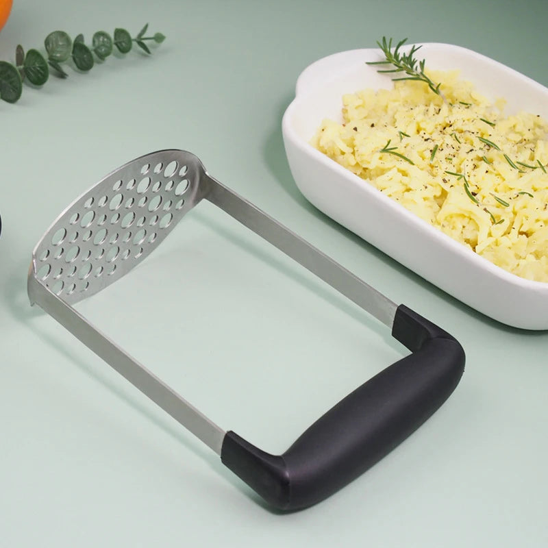Stainless Steel Potato Pusher Pressed Potato Masher Ricer Puree Fruit Juice Maker Smooth Mashed Potatoes Crusher Kitchen Gadget Oasis Select
