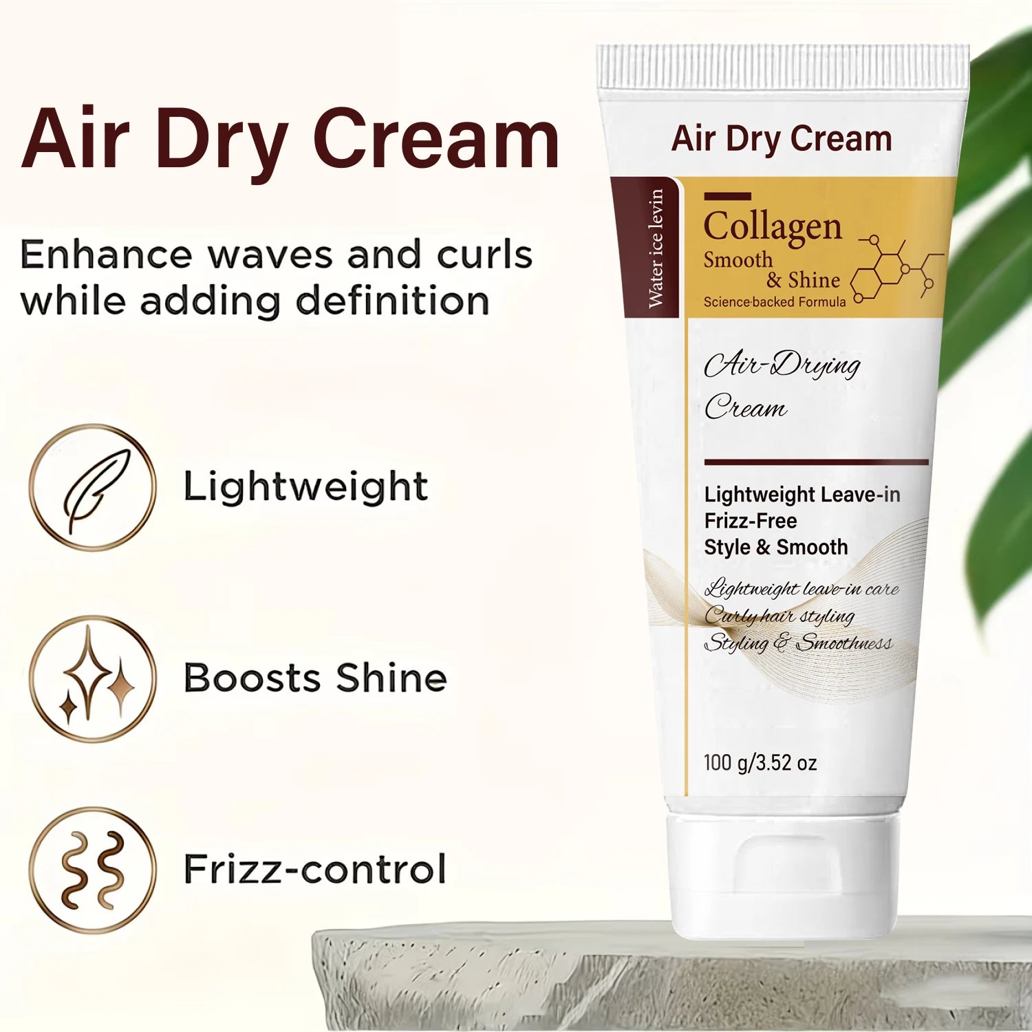 Collagen Leave-In Hair Cream – Frizz-Free Air Dry Styling Leave-In Hair Cream Oasis Select