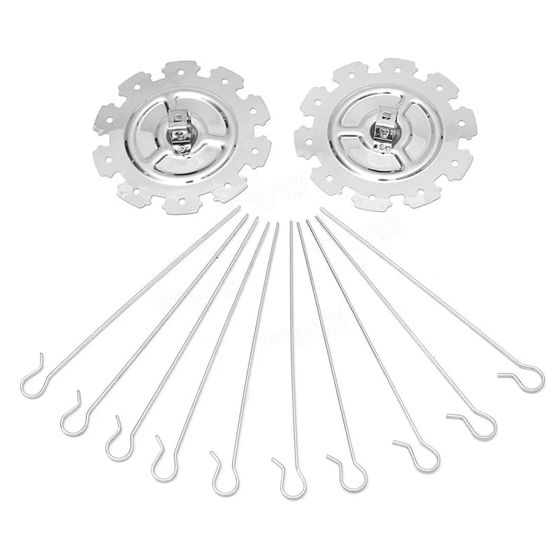 304 Stainless Steel Rotating Grill Skewers BBQ Grill Cage Air Fryer Lamb Skewers Grill Electric Oven Accessories Oasis Select