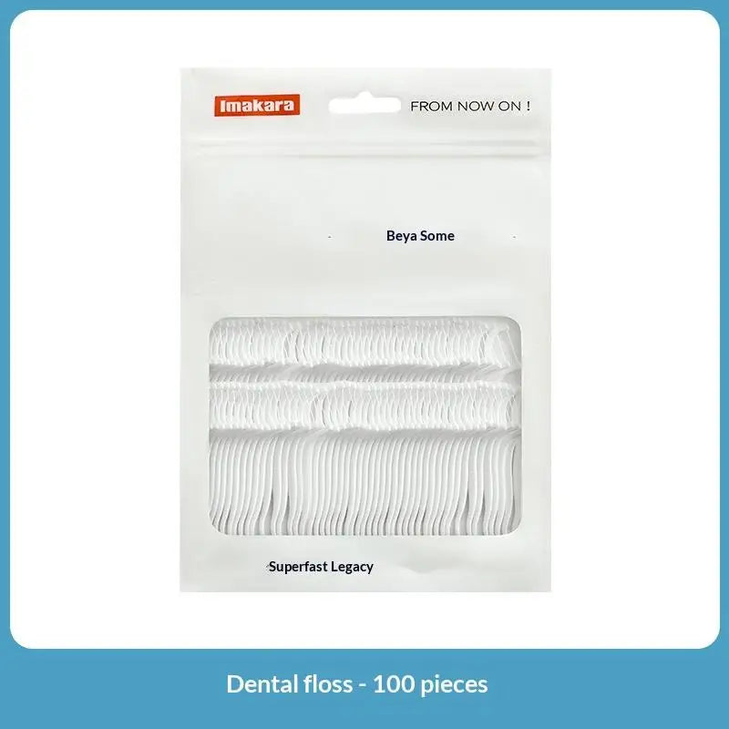 1set Portable Automatic Press-on Floss Dispenser Dustproof Sealed Dental Floss Organizer Household Storage Box Oasis Select floss