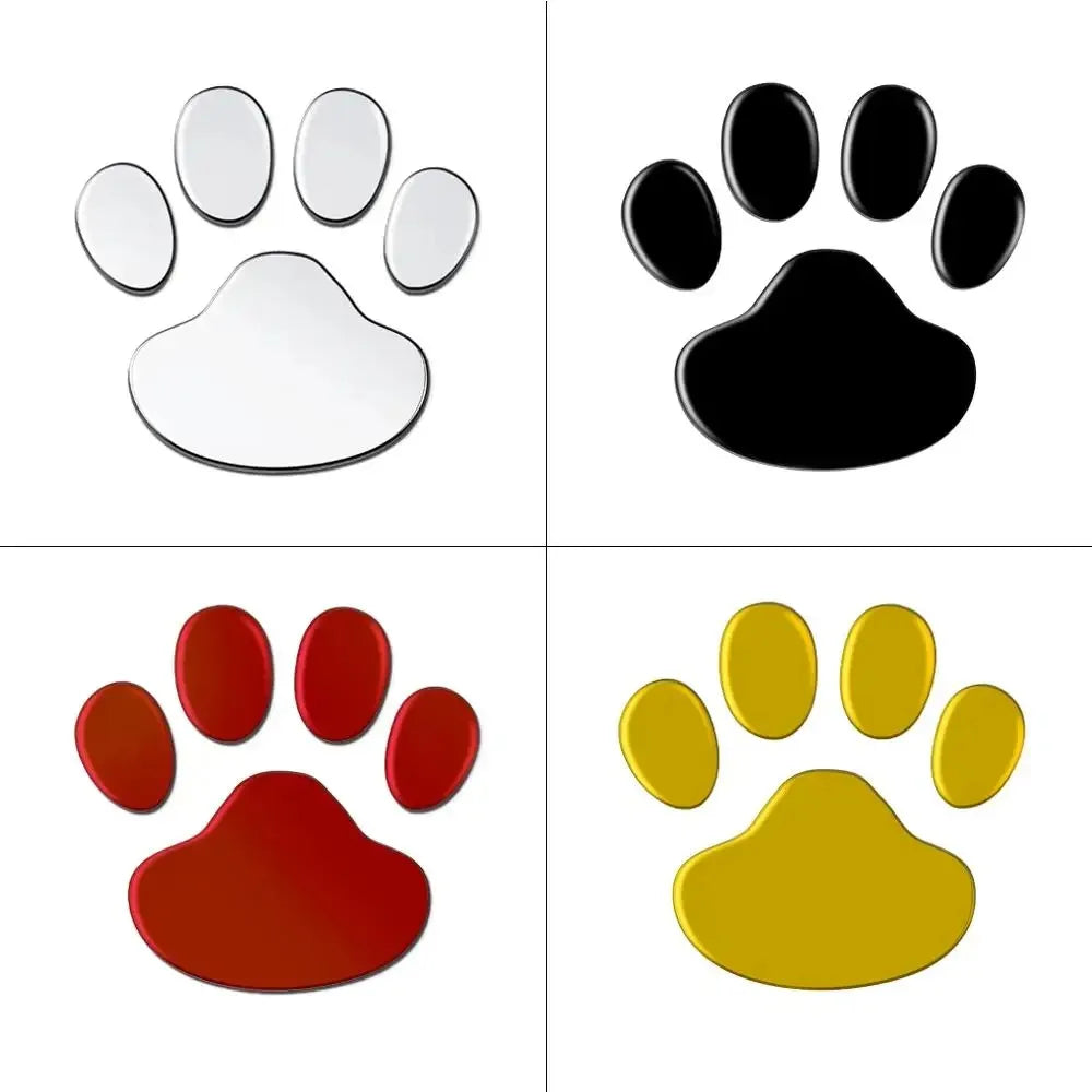 Car Stickers Creative Decals Paw 3D Animal Dog Cat Foot Prints Decal Car Motocycle Sticker Car Accessories Oasis Select