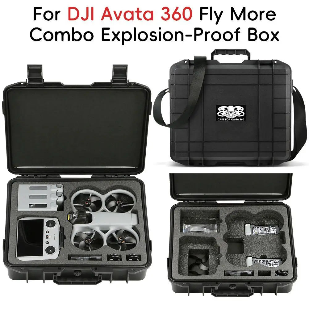 Portable Travel Suitcase For DJI Avata 360 Accessory Shoulder Carry Box Shockproof Storage Case Large Capacity Drone Safety Case Oasis Select