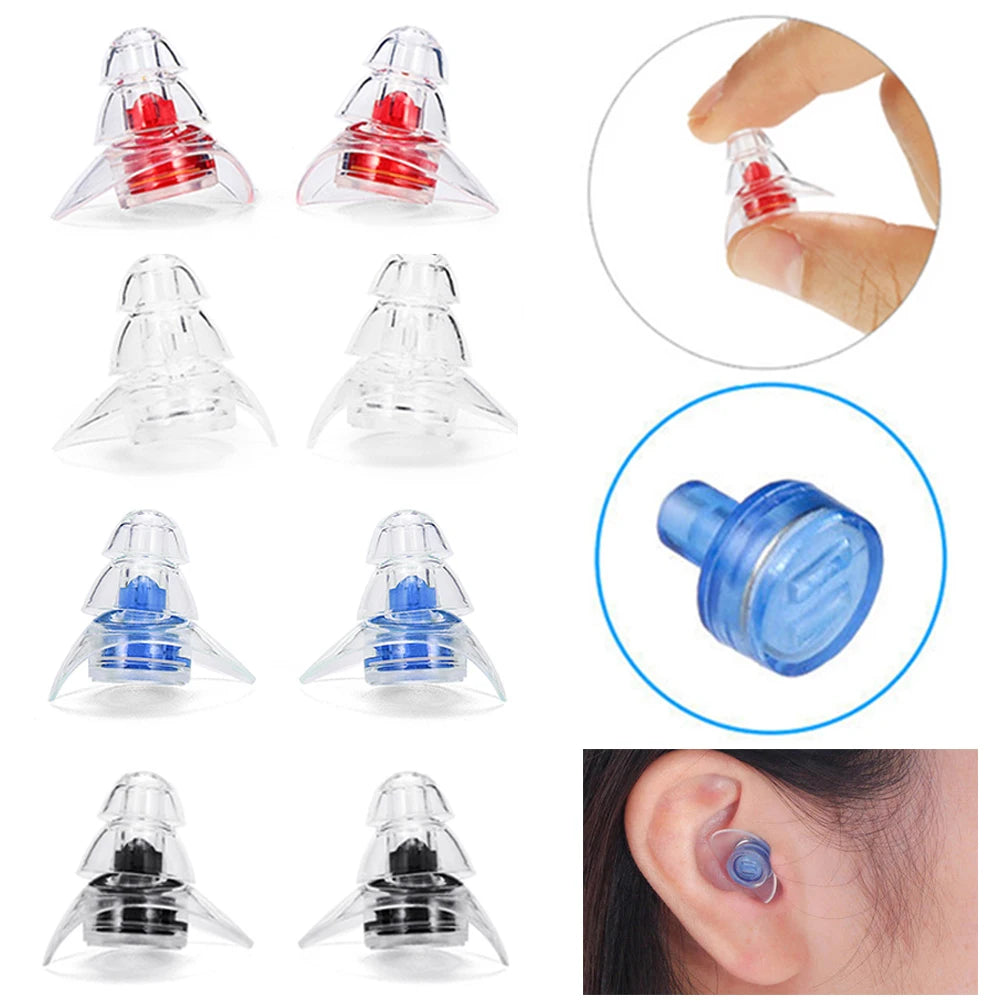 1 Pair Soft Silicone Noise Cancelling Earplugs Anti Noise Earplug For Concerts Sleeping Bar DJ Motor Sports Reusable Ear plugs Oasis Select
