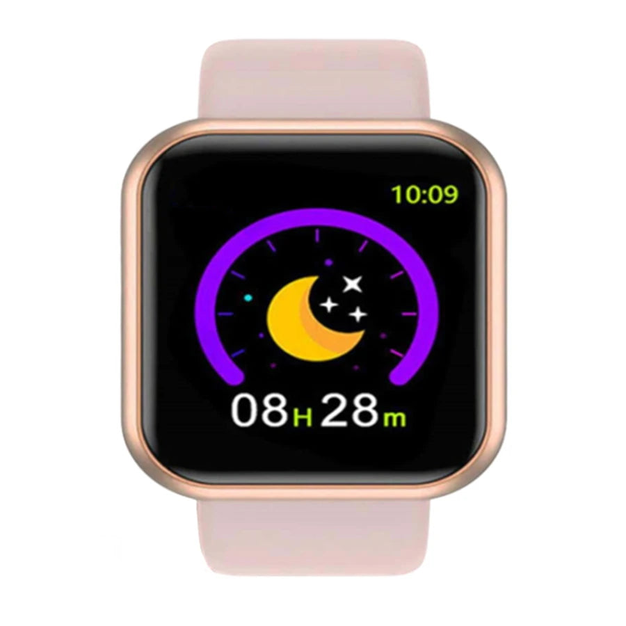 Multifunctional Smart Watch Men Women Bluetooth Connected Phone Music Player Fitness Sport Bracelet Sleep Monitor D13 Smartwatch Oasis Select Y68 Pink