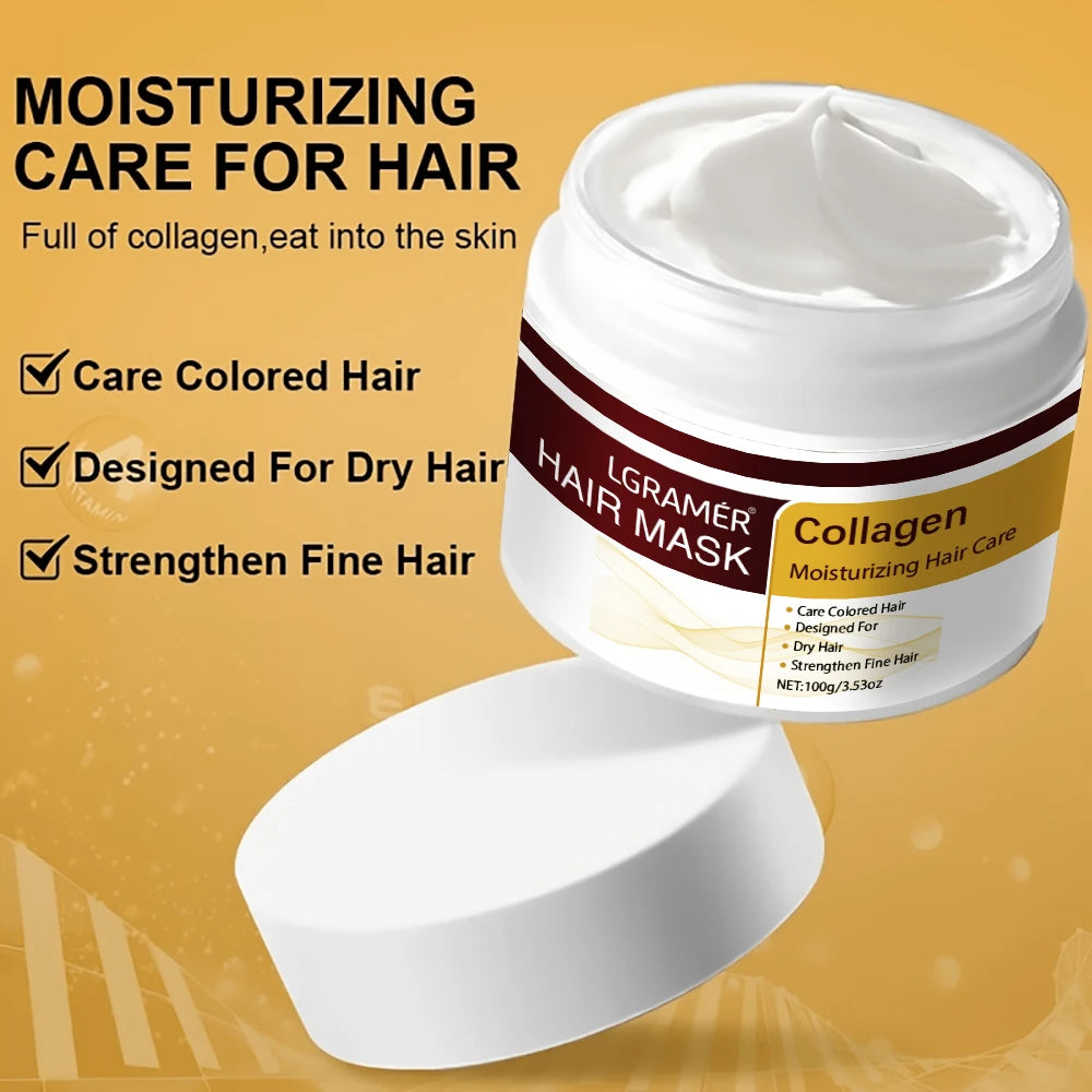 Keratin Collagen Hair Mask – Repair Dry Frizzy Damaged Hair Hair Treatment Mask Oasis Select