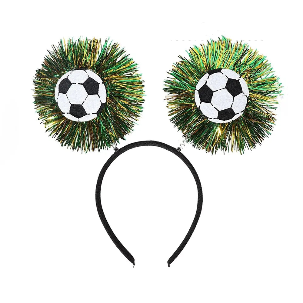 Soccer Fan Glasses & Hair Hoop Photo Booth Prop | Party Dress-Up