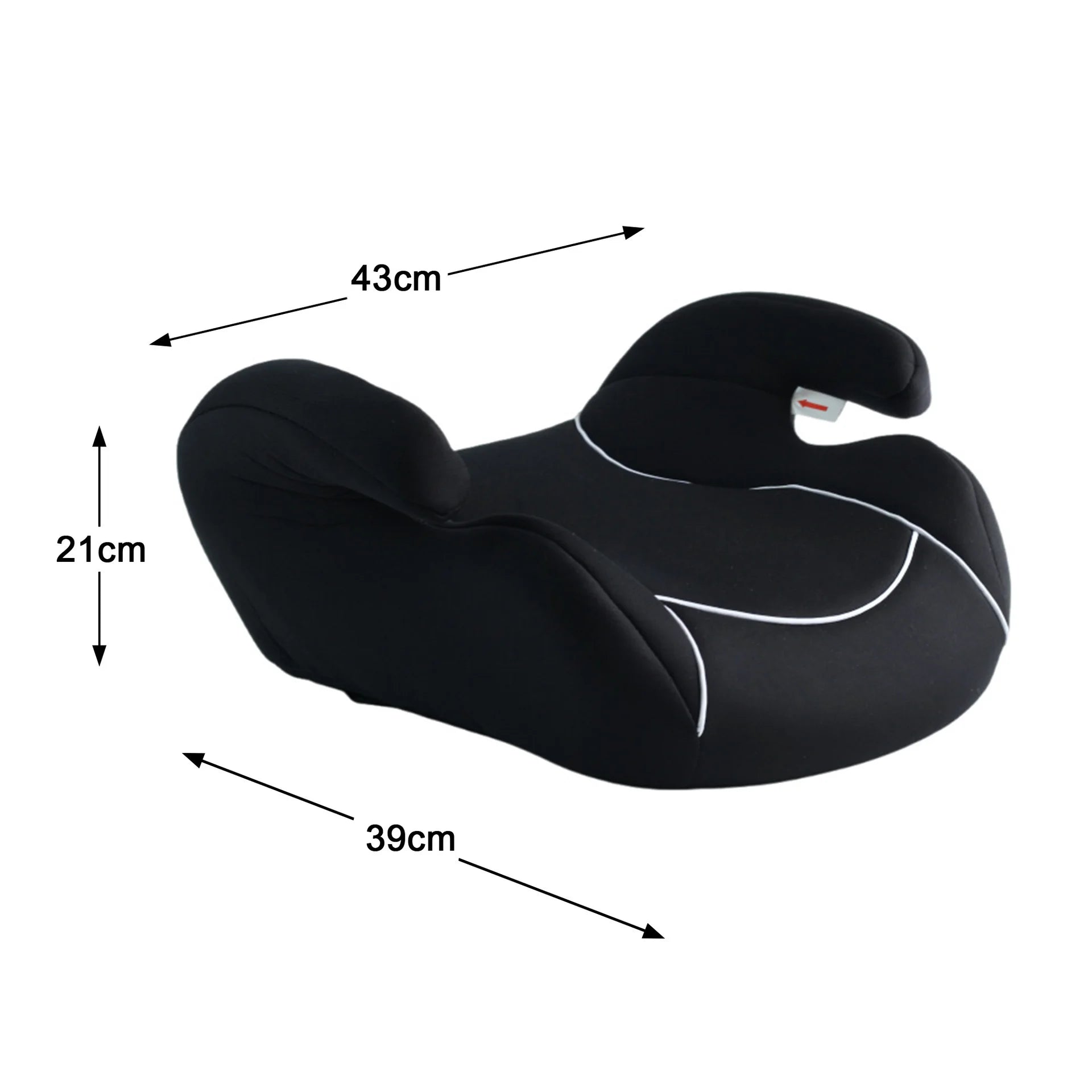 Portable height-adjustable seat cushion for children aged 3-12, car safety seat booster, and dining chair height pad Oasis Select
