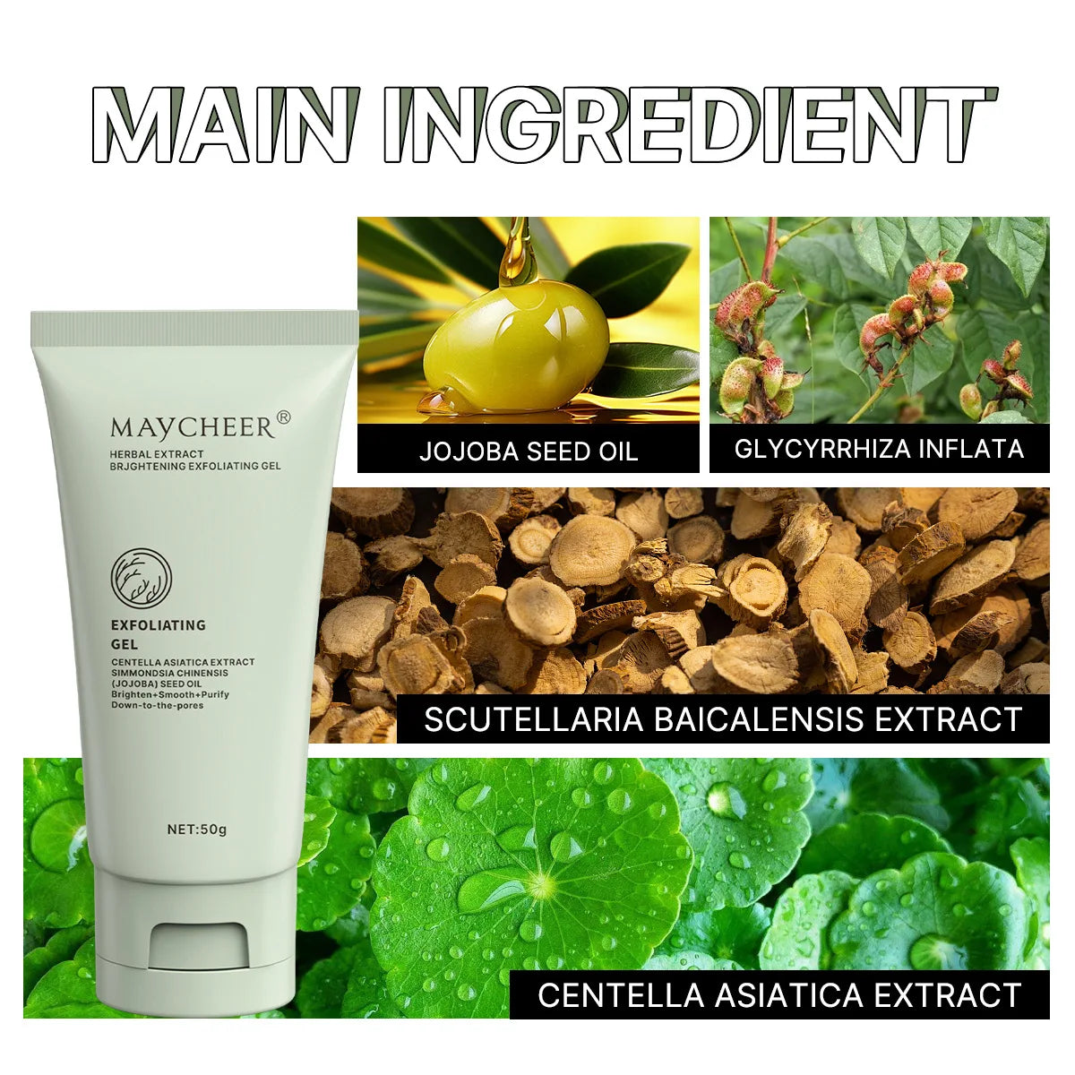 Herbaceous Exfoliating Peeling Gel Face Scrub – Moisturizing Exfoliating Peeling Gel Oasis Select