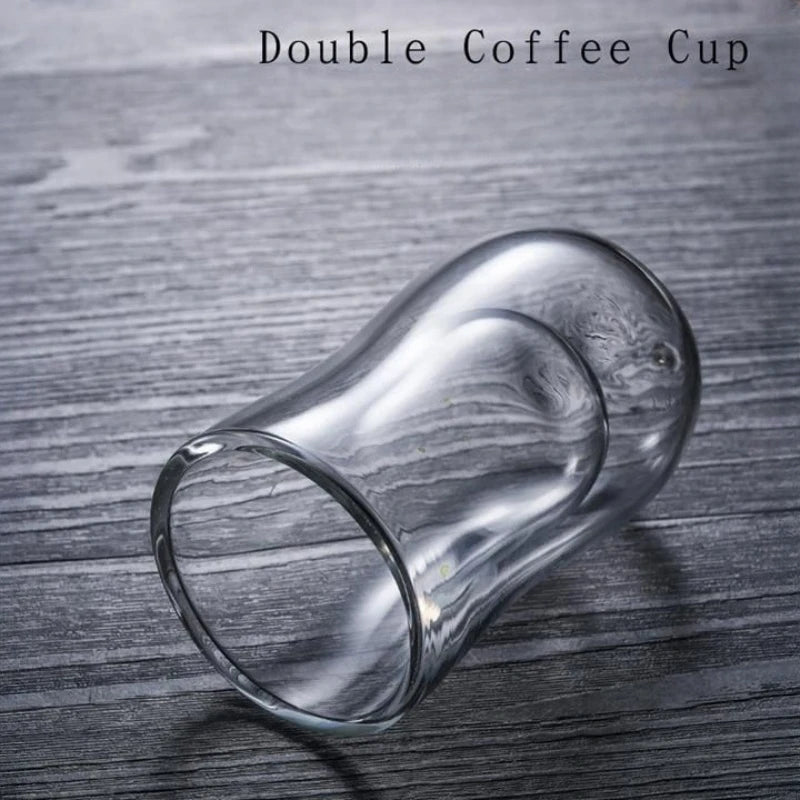 Double Wall Glass Cup Transparent Heat Resistant Milk Water Mini Whisky Cup Espresso Coffee Cup Bar Drinkware Gift Oasis Select