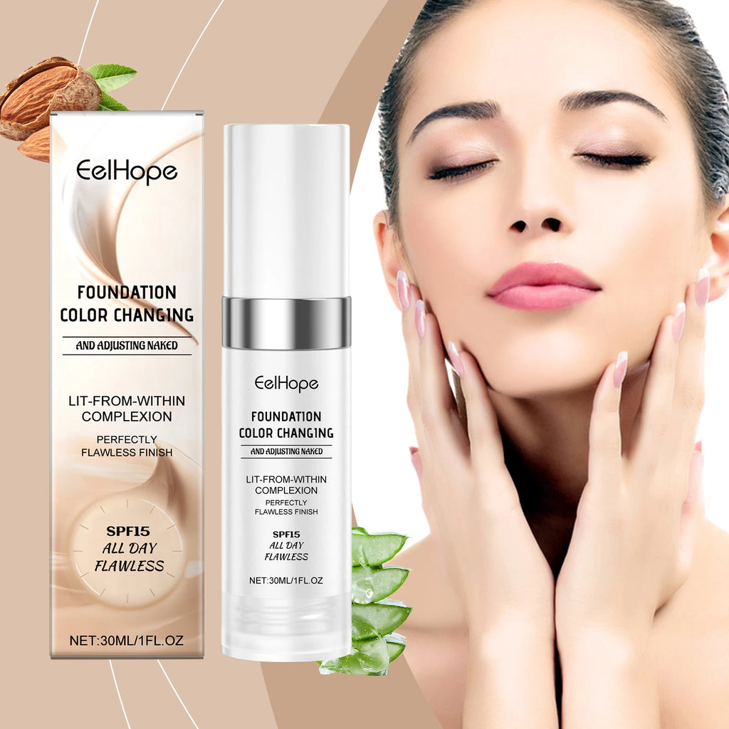 Foundation Moisturizing Liquid Foundation Face Makeup Foundation Light Coverage Dewy Finish Long Lasting Hydrating For Daily Oasis Select