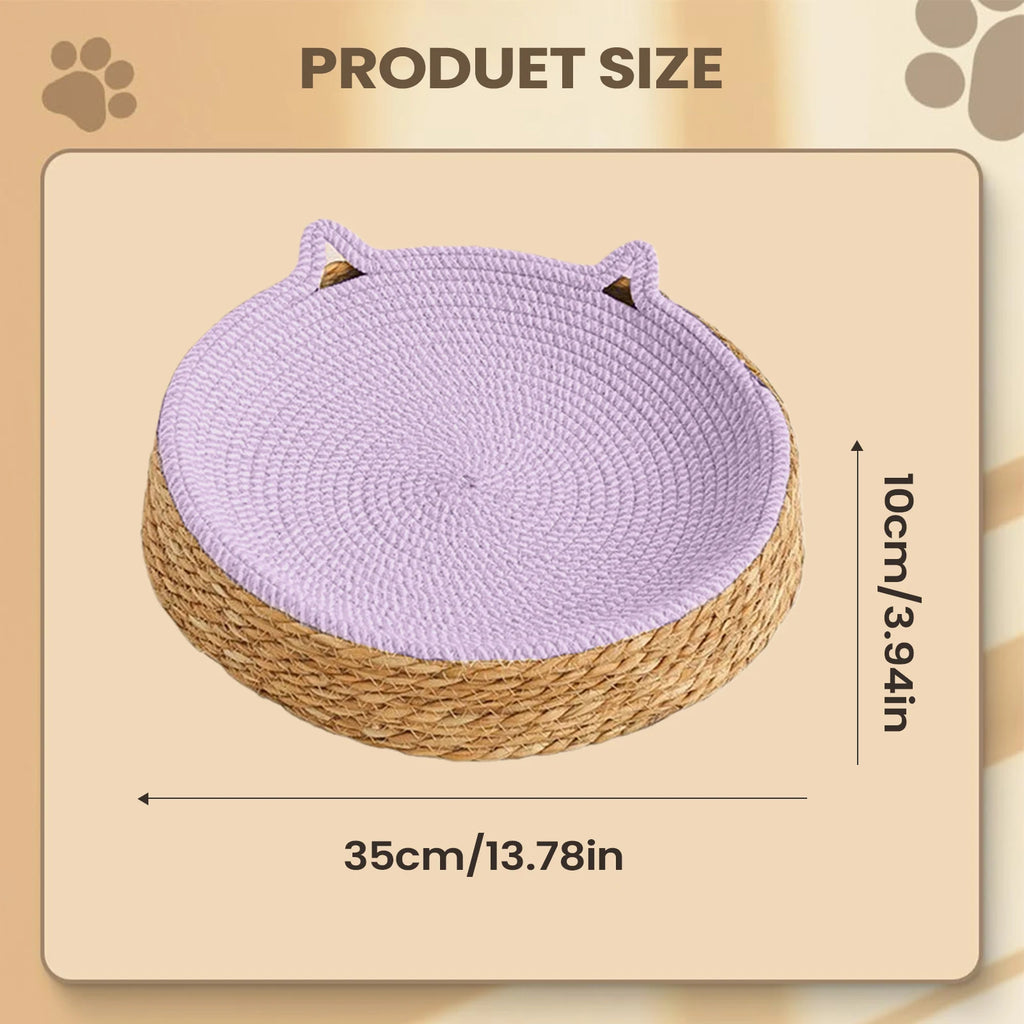 Cat Bed Sofa Cat Scratching Board 2 in 1 Wear-resistant and Scratch-resistant Cat Bed Scratcher Sofa Protector Cats Furniture Oasis Select Purple 1PC