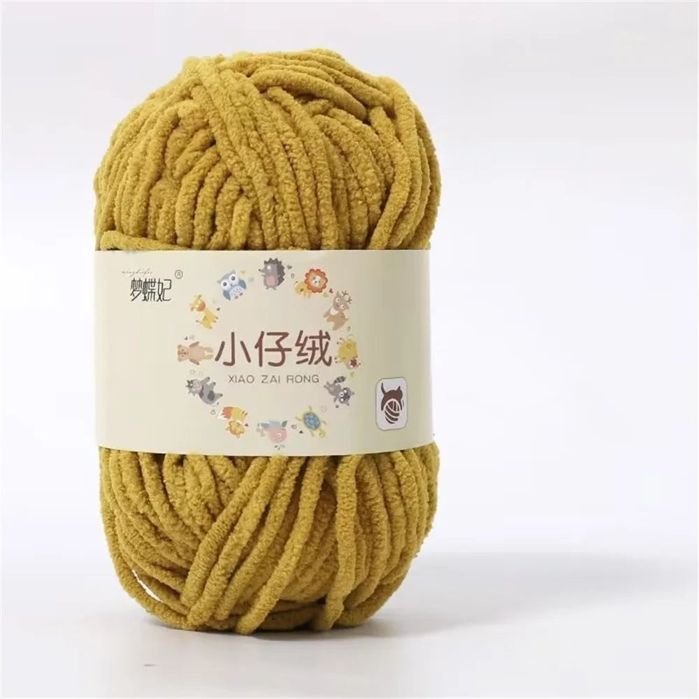 50g Milk Cotton Chunky Yarn – Soft Velvet Knitting & Crochet