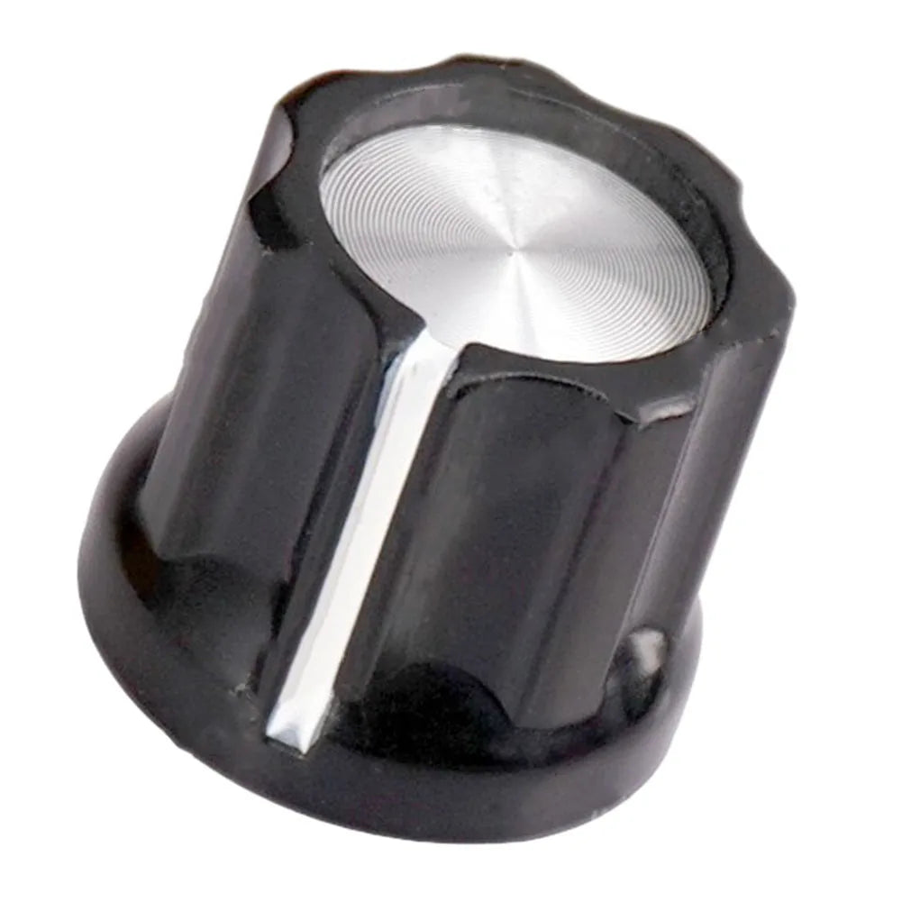 10pcs D Type 6mm Shaft Hole Volume Control Potentiometer Knob Position Groove Parts For Guitar Bass Electric Guitar Accessories Oasis Select