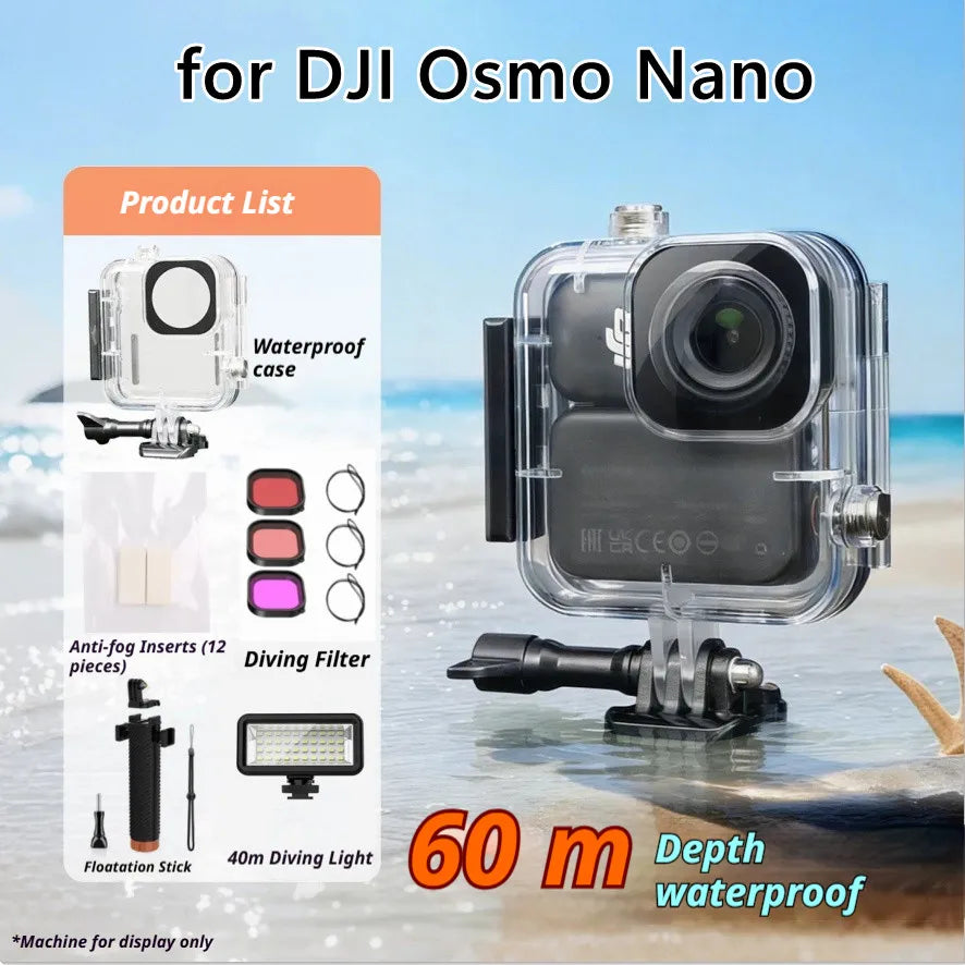 60M Waterproof Dive Housing Case for DJI Osmo Nano