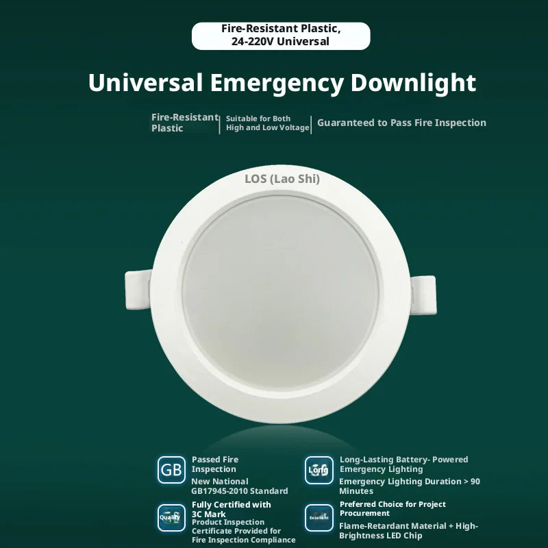 SHINEKNOT 36V LED Emergency Ceiling Light | 13W Embedded Tube