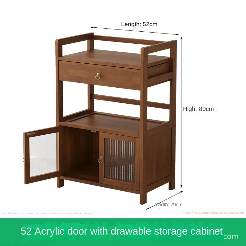 Tea cabinet, tea cabinet, sideboard, solid wood movable living room tea set cabinet, storage cabinet, shelving cabinet, storage Oasis Select 52 C