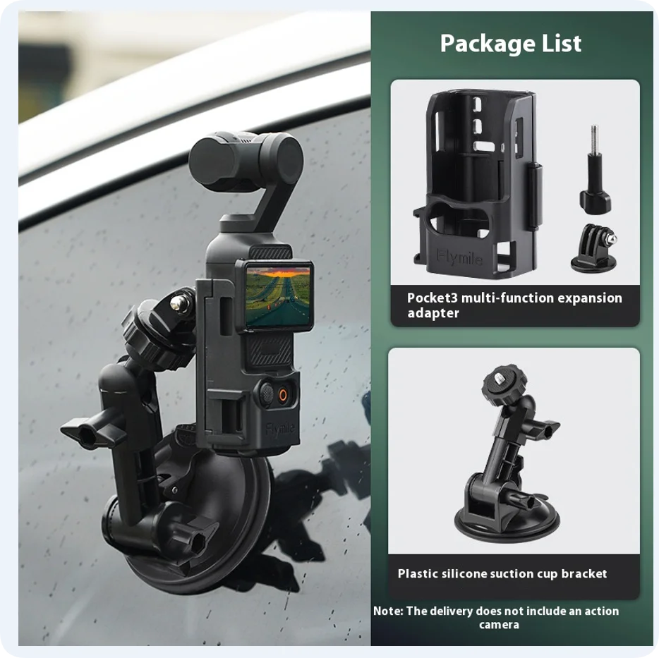 DJI Osmo Pocket 3/4 Extension Bracket Frame + Cold Shoe