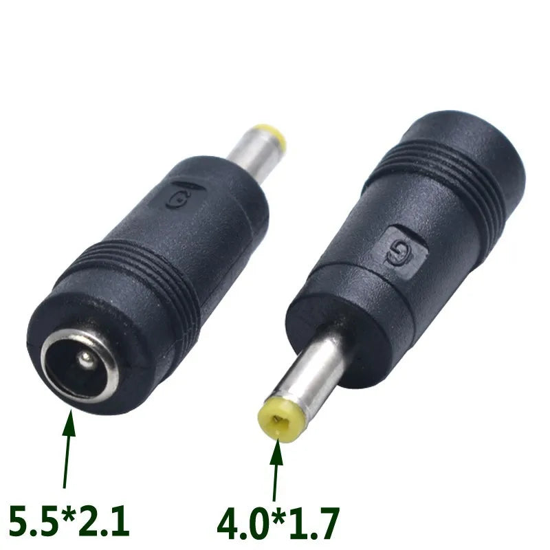 DC 5.5x2.1mm Female Jack Connectors to DC 4.0*1.7mm 3.5*1.35mm 4.8*1.7mm 7.9*5.5mm 6.3*3.0mm Male Plug Power Adapter Connector Oasis Select 4.0x1.7 to 5.5x2.1 1 PCS
