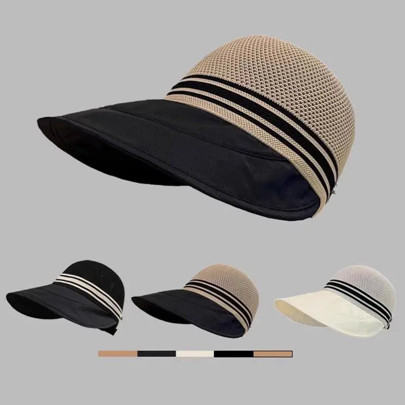 Summer Outdoor Fisherman Hat Women Breathable UV Protection Wide Brim Lightweight Sun Cap for Holiday Camping Oasis Select
