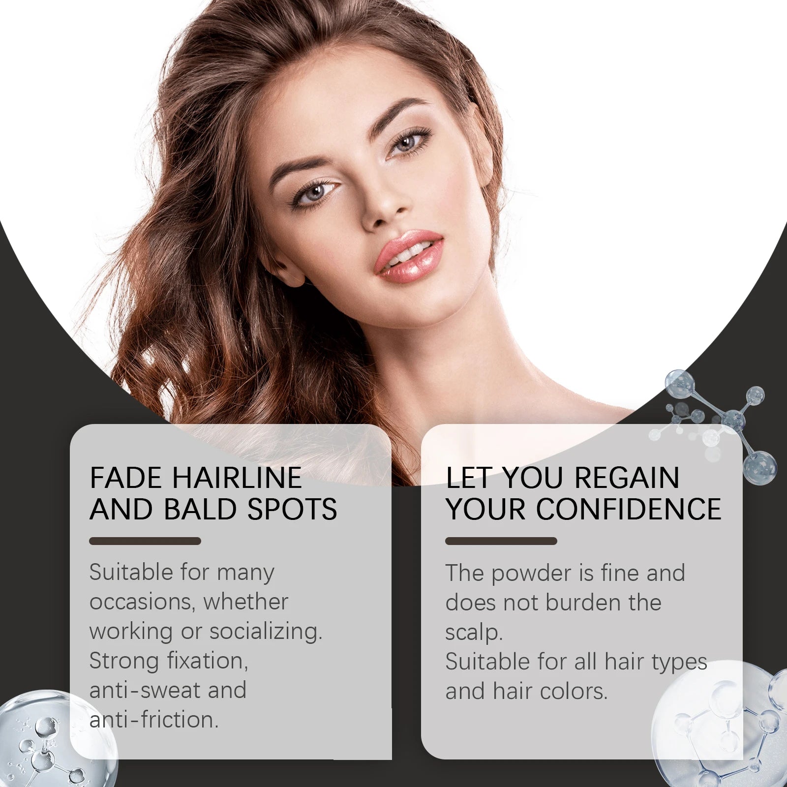 Eelhope Black Hairline Powder – Waterproof Root Cover 4g Hairline Cover Powder Oasis Select