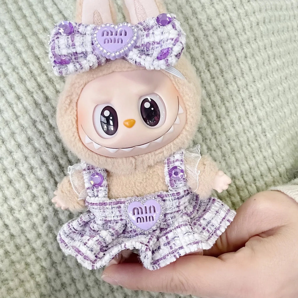 17cm Mini Plush Doll'S Clothes Outfit Accessories For Korea Kpop Exo Labubu Idol suit Clothing Gift，Only clothes and no dolls Oasis Select