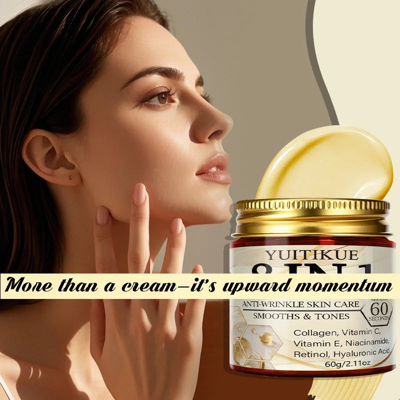 YUITIKUE 8-in-1 Face Cream – Collagen, Retinol & Niacinamide