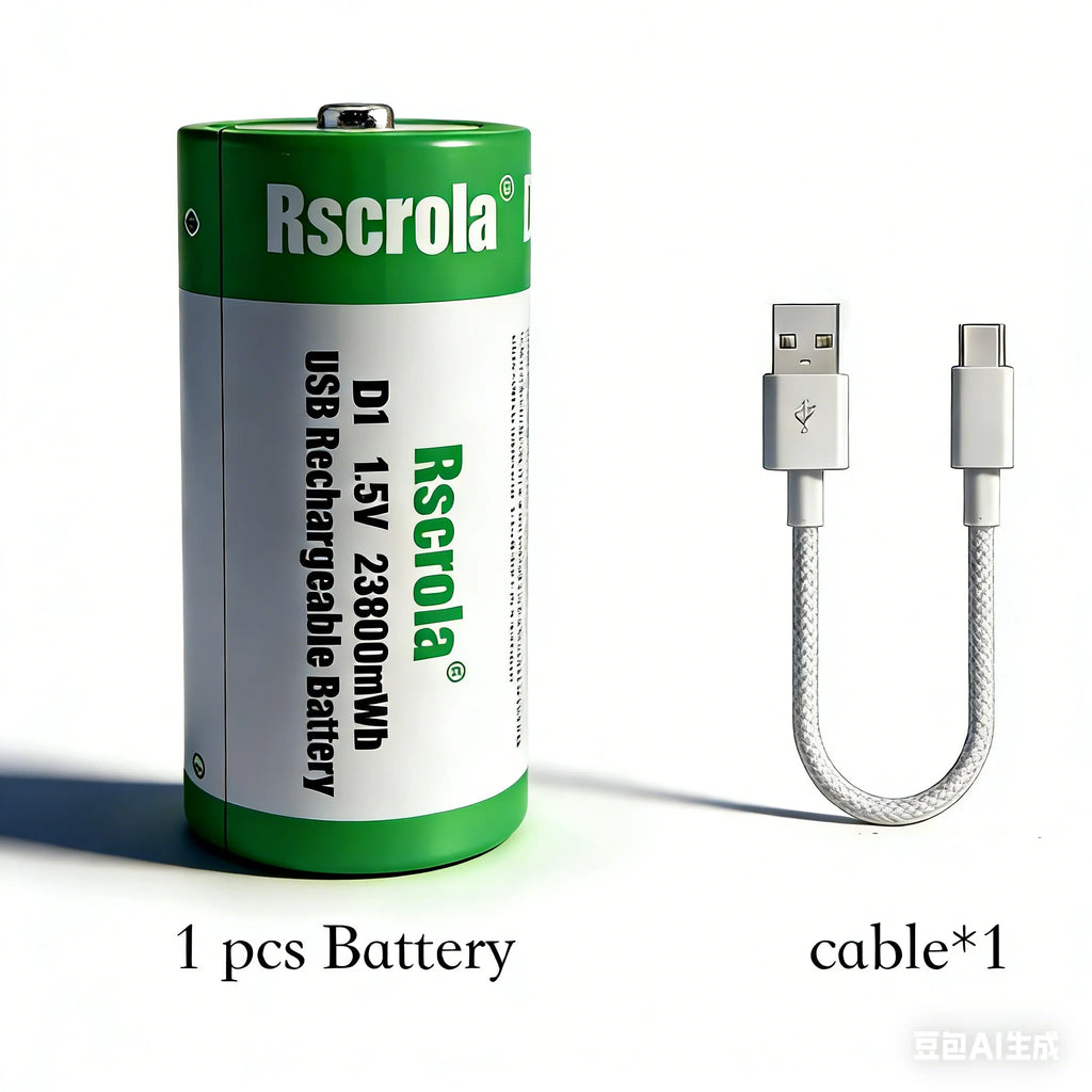 1.5V Constant Voltage Output D Size Rechargeable Batteries,Cost-Saving with Cycle Charging,Stable/large capacity/high cycle life Oasis Select