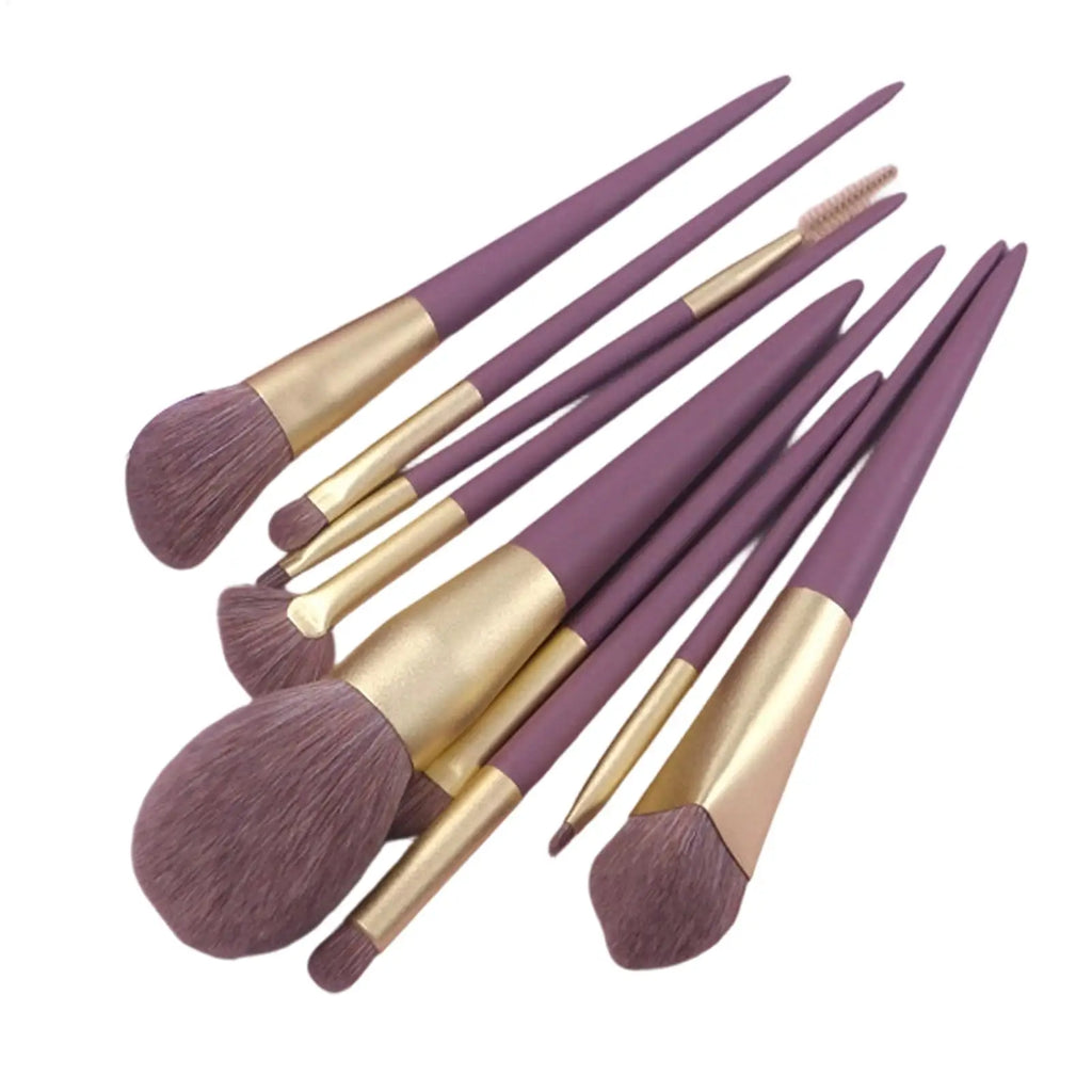9Pcs Makeup Brush Set Cosmetic Foundation Powder Eyeshadow Blending Make Up Brush Beauty Makeup Tool with Storage Bag Oasis Select