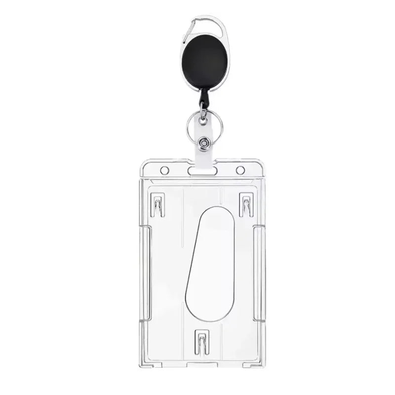1/5Pcs Badge Reel Clip Credit Card Cover Bus Card Cover Case Retractable Badge Holder Badge Clip Heavy Duty ID Holder Oasis Select 1 Set