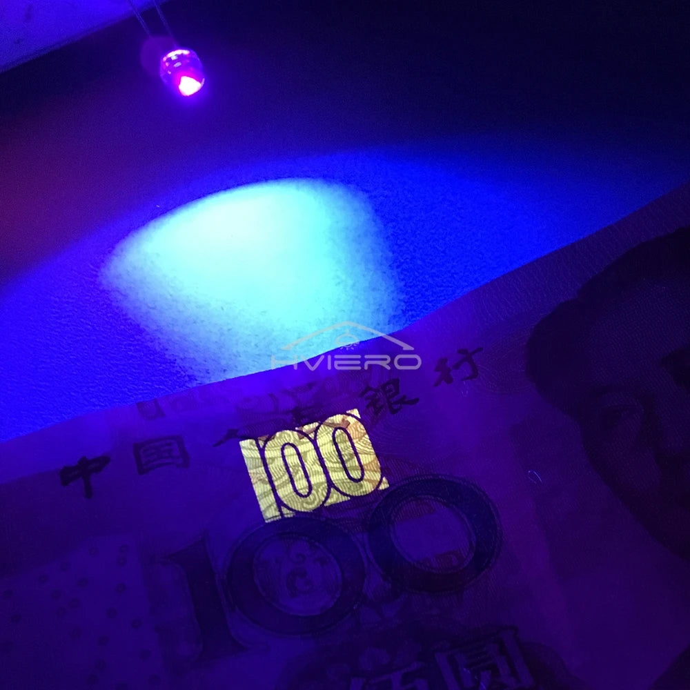 5mm Straw Hat LED Diodes 100/200pcs – 9 Colors, Ultra Bright