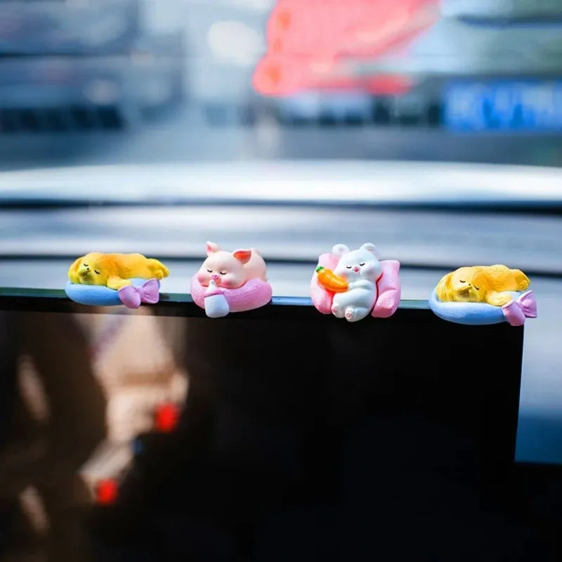 Cute Cars Accessories Funny Kawaii Animal Ornament Auto Central Control Screen Rearview Mirror Decor Car Accessories Interior Oasis Select