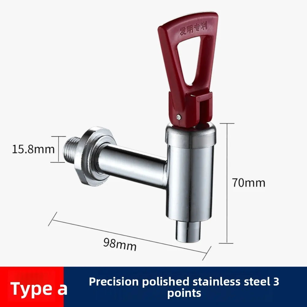 3/4 Electric Water Boiler Faucet Copper High Temperature Resistant Milk Tea Insulation Bucket Faucet Water Boiler Oasis Select A