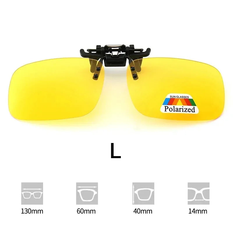 1/2/3/4pcs Polarized Glasses Clip Driving Night Vision Eyeglasses UV400 Outdoor Shades High Definition Sun Glasses Clips Oasis Select