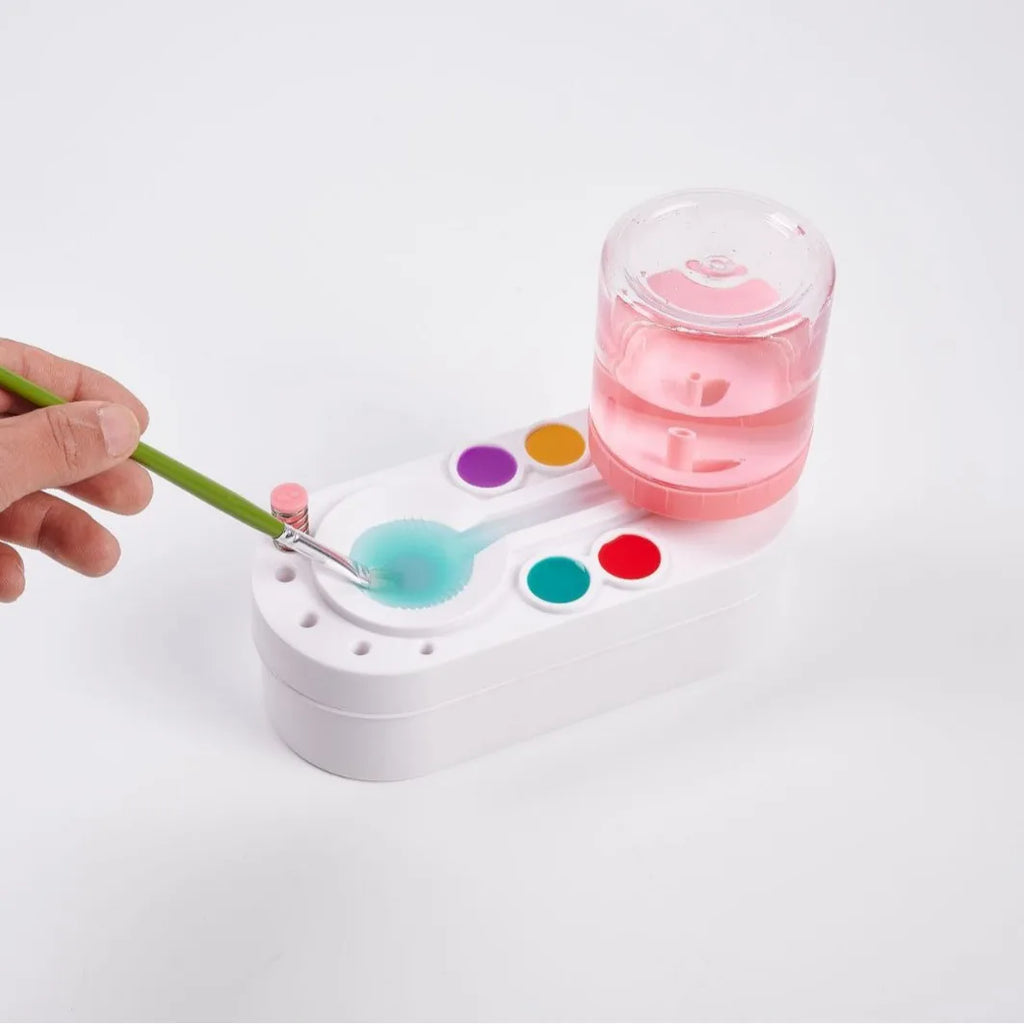 Brush brush cleaner, water circulation washing cleaner, pen washer, pen washing toilet Oasis Select Pink