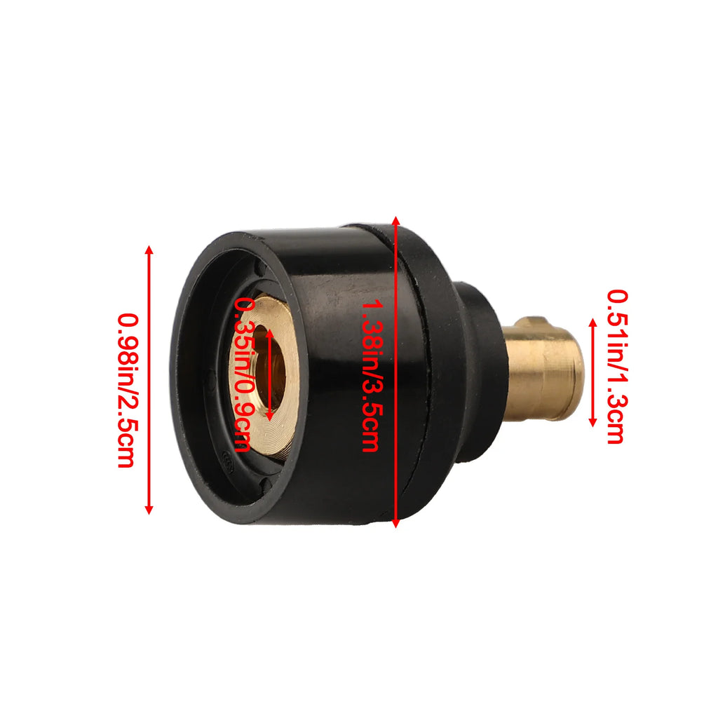 TIG Torch WP-17V 10-25 (9mm) To WP-26V 35-50 (13m) Connector Adapter For TIG Welding Torch Or MIG Welding Torch Connector Oasis Select