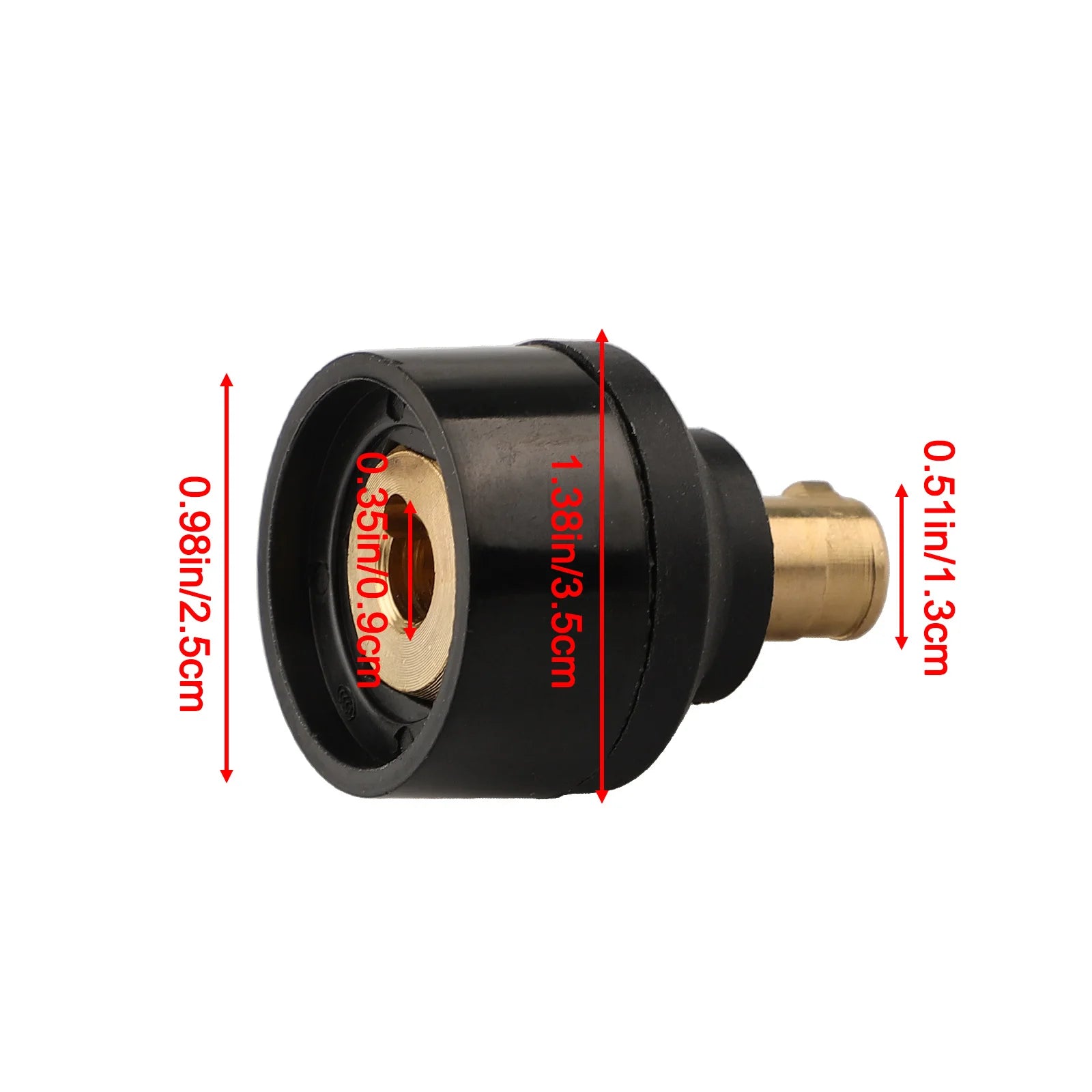 TIG Torch WP-17V 10-25 (9mm) To WP-26V 35-50 (13m) Connector Adapter For TIG Welding Torch Or MIG Welding Torch Connector Oasis Select