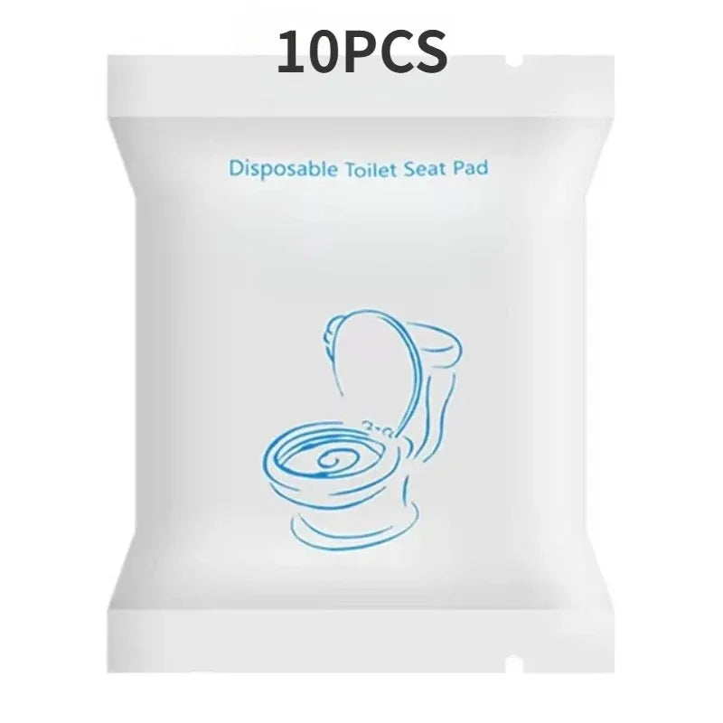 50/20/10pcs Portable Disposable Toilet Seat Cover Waterproof Non-woven Protective Cover Seat Cushion Travel Camp Hotel Bathroom Oasis Select MTD-10PCS